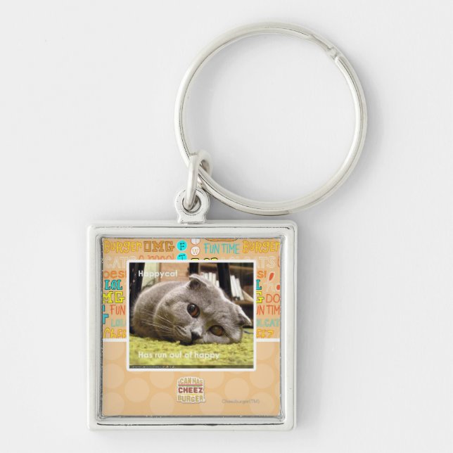Happy cat, out of happy key ring (Front)