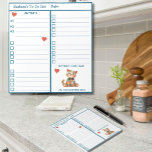 Happy Cat Personalised Planner To Do List Notepad<br><div class="desc">This appears to be a simple planner but it is much more powerful. It is concise enough to be able to complete the night before or first thing in the morning. And it will help you focus on what is really important to accomplish that day starting with identifying your top...</div>