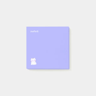 Happy Cat Purple Post-it Notes