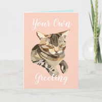 Happy Cat Purring Personalised