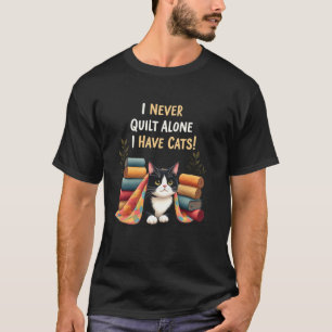 Happy Cat Quilt Snuggle T-Shirt