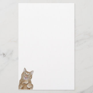 Happy cat stationery