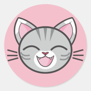 Happy cat stickers