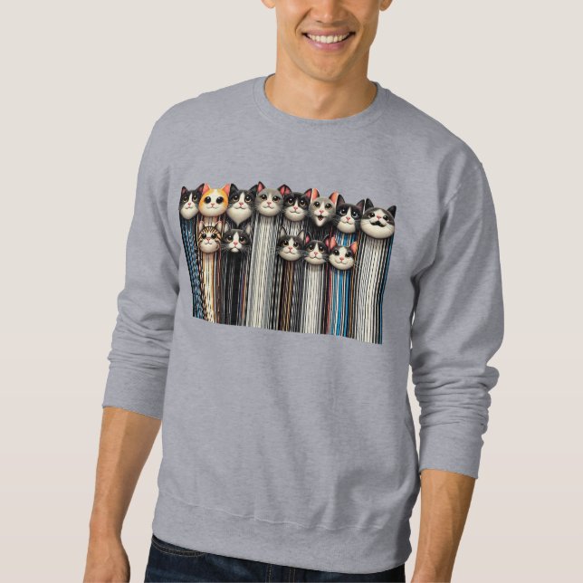 happy cat sweatshirt (Front)