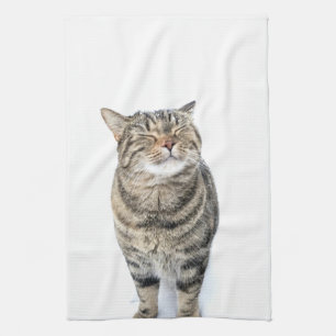 Happy Cat Tea Towel