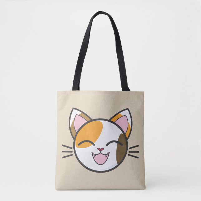 Happy cat tote bag (Front)
