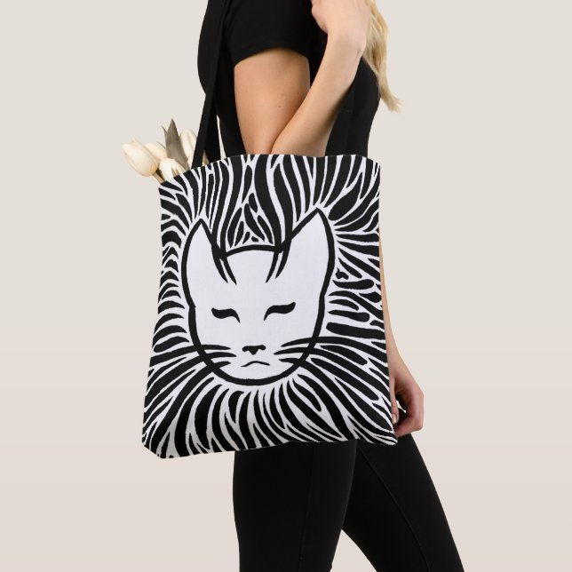 Happy Cat Tote Bag (Close Up)