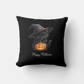 Happy Cats Halloween Cushion