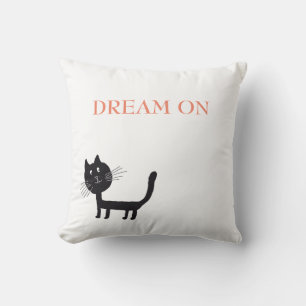 Happy Cats Lithography Throw Cushion