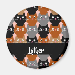 Happy cats magnet