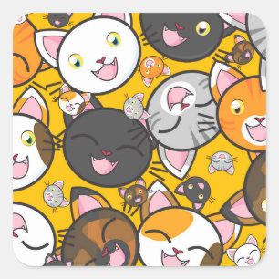 happy cats stickers
