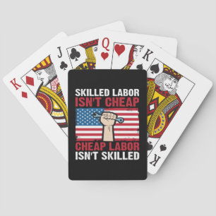 Happy Celebrate Labour Day Festival 2025 Classic-  Playing Cards