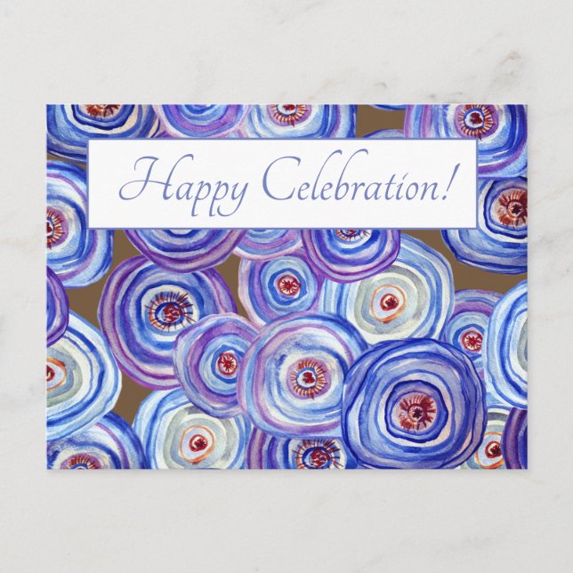 Happy Celebration Elegant   Postcard (Front)
