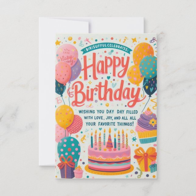 Happy Celebrations Announcement (Front)