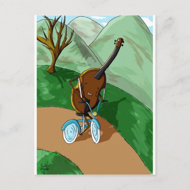 Happy Cello Postcard (Front)
