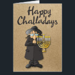 “Happy Challadays” Funny Hanukkah Holiday Card<br><div class="desc">Here’s a creative way to launch this year’s Festival of Lights … with our latest funny Hanukkah card! A great holiday mailer for your friends and family.</div>