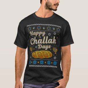 Happy Challah Days Chrismukkah Hanukkah Challah Br T-Shirt