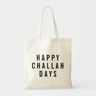 Happy Challah Days Funny Holiday Tote Bag