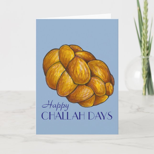 Happy Challah Days Hanukkah Chanukah Holiday Bread (Front)