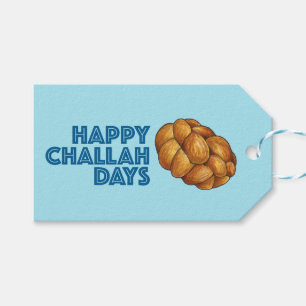 Happy Challah Days Hanukkah Chanukah Holiday Gift Tags