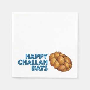 Happy Challah Days Hanukkah Chanukah Jewish Bread Napkin