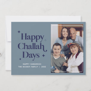 Happy Challah Days Hanukkah Family Photo  Holiday 