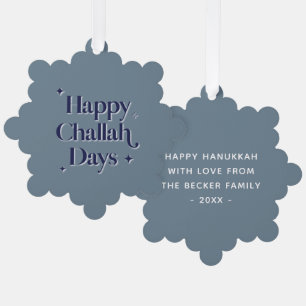 Happy Challah Days Ornament Card