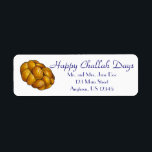 Happy Challah Days Personalised Hanukkah Chanukah<br><div class="desc">Features an original marker illustration of a loaf of braided challah bread, with HAPPY CHALLAH DAYS in a fun font. Great for mailing Hanukkah greetings! Simply personalise with your address information. This illustration is also available on other products. Don't see what you're looking for? Need help with customisation? Contact Rebecca...</div>