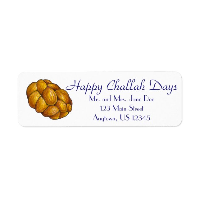 Happy Challah Days Personalised Hanukkah Chanukah (Front)