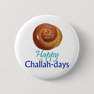 Happy Challah-days Rnd Pin