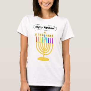 Happy Channukah Menora / Chanukia T-Shirt