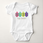 Happy Chanukah Baby Bodysuit<br><div class="desc">Happy Chanukah T-shirt for children</div>