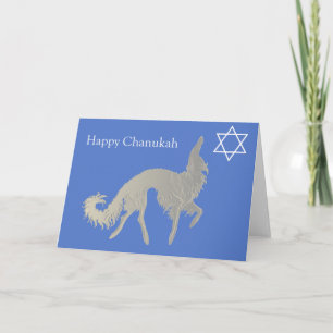 Happy Chanukah Borzoi Card