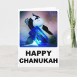 Happy Chanukah Card<br><div class="desc">Celebrate the Festival of Lights with this Puppy and his little dreidel card!</div>