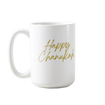 Happy Chanukah Classic Mug, 15 oz