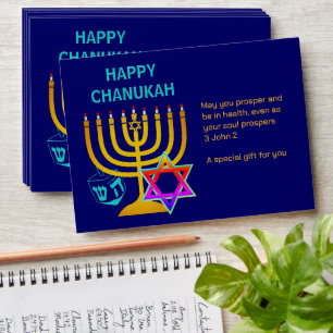 HAPPY CHANUKAH Hanukkah Money Gelt Envelope