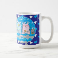 Happy Chanukah/Hanukkah PETS Blue Mug
