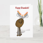 Happy Chanukah! Holiday Card<br><div class="desc">Inside text:  Wishing you to moosed Happy Hanukkah and many MenORah!</div>