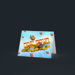 Happy Chanukah in Hebrew Holiday Card<br><div class="desc">Get ready for those eight crazy nights with Happy Chanukah in Hebrew cards,  and apparel.</div>