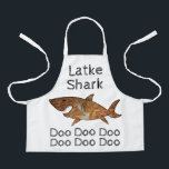 Happy Chanukah Latke Shark Apron<br><div class="desc">Happy Chanukah Latke Shark apon. Personalise by deleting text and adding your own. Use your favourite font style, colour, and size. Be sure to choose size and strap colour. All design elements can be transferred to other Zazzle products and edited. Happy Hanukkah! Thanks for stopping by. Much appreciated! Size: All-Over...</div>