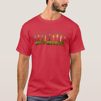 Happy Chanukah light coloured s  Metallic  T-Shirt