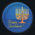 Happy Chanukah! Menorah Paper Plate<br><div class="desc">Happy Chanukah! Menorah Paper Plates</div>