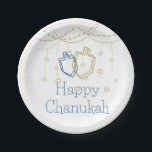 Happy Chanukah Paper Plates<br><div class="desc">Celebrate Chanukah with these Happy Chanukah Paper plates!</div>