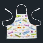 Happy Chanukah Pattern Apron<br><div class="desc">Happy Chanukah, Patterned Apron. All design elements can be transferred to other Zazzle products and edited. Happy Hanukkah! Thanks for stopping by. Much appreciated! Size: All-Over Print Apron, Small 24"x20" Whether you are cooking at home, hosting a summer BBQ, or creating arts & crafts- do so in style with our...</div>