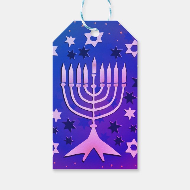 Happy Chanukah Personalised Gift Tag (Front)