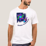 Happy Chanukah T-Shirt<br><div class="desc">A Happy Chanukah to all with this Jewish star and dreidel</div>