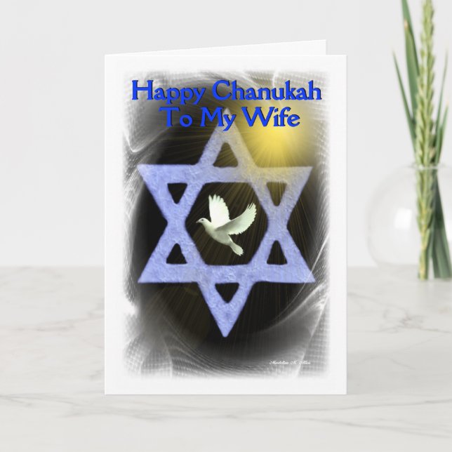 Happy Chanukah / To my wife Holiday Card (Front)