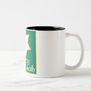 Happy Chanukah Two-Tone Coffee Mug