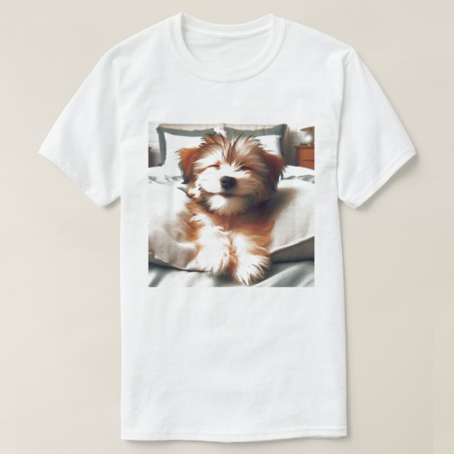 Happy Chappy Pup  T-Shirt (Design Front)