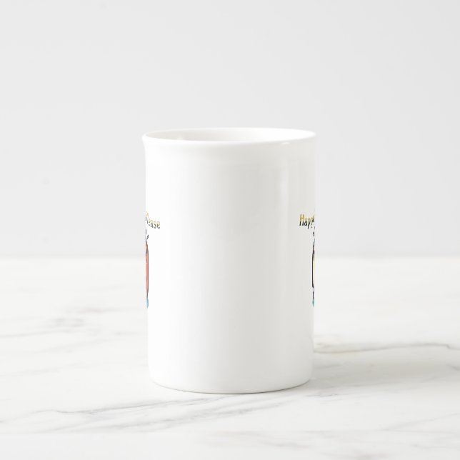 Happy Cheese, Yes Please Bone China Mug (Front)